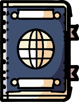 Passport png graphic clipart design