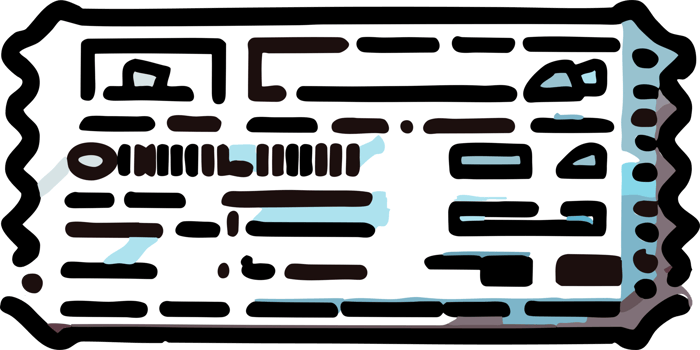 Plane ticket png graphic clipart design