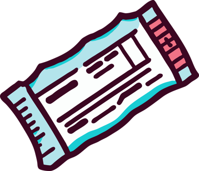 Plane ticket png graphic clipart design