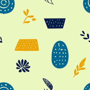 Botanical Bliss Scandinavian Plant Doodle Pattern . style minimalist style and botanical motifs. Perfect for stationery, textiles, home decor, wallpaper, pillow vector
