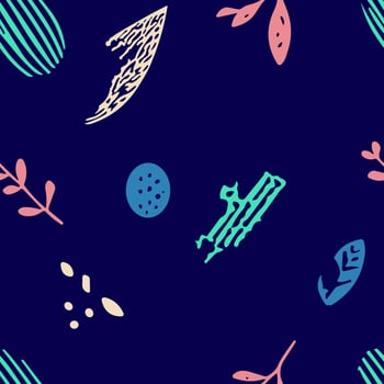 Botanical Bliss Scandinavian Plant Doodle Pattern . style minimalist style and botanical motifs. Perfect for stationery, textiles, home decor, wallpaper, pillow vector