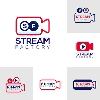 Set of Camera logo template, Creative Camera logo design vector, Letter SF logo concept vector
