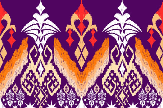 Ethnic Figure aztec embroidery style. Geometric ikat oriental traditional art pattern.Design for ethnic background,wallpaper,fashion,clothing,wrapping,fabric,element,sarong,graphic,vector illustration vector
