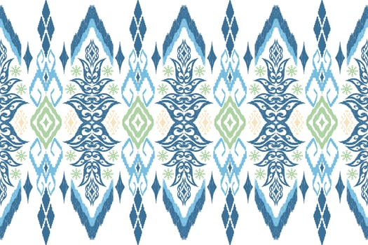 Ethnic Figure aztec embroidery style. Geometric ikat oriental traditional art pattern.Design for ethnic background,wallpaper,fashion,clothing,wrapping,fabric,element,sarong,graphic,vector illustration vector