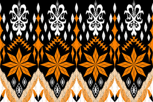 Ethnic Figure aztec embroidery style. Geometric ikat oriental traditional art pattern.Design for ethnic background,wallpaper,fashion,clothing,wrapping,fabric,element,sarong,graphic,vector illustration vector