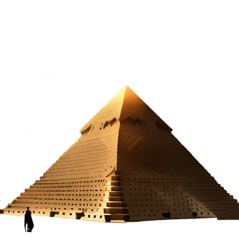 The famous pyramids at Giza in Egypt png