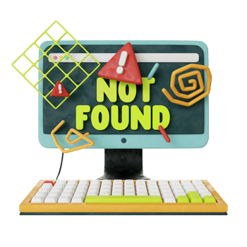 3d Error 404 for landing page png