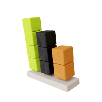 Statistics 3d illustration png