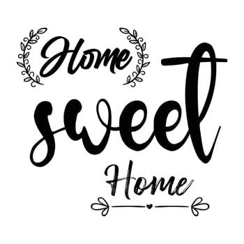 Home sweet home decoration vector