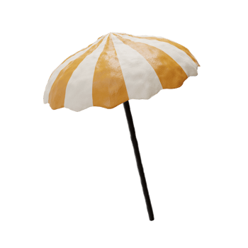 beach umbrella 3d illustration png