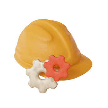 3d Construction safety helmet png