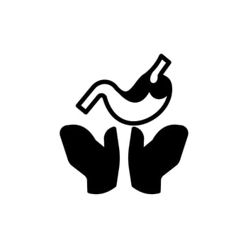 Stomach Donation icon in vector. Illustration vector