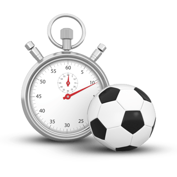 3D Rendering Soccer Ball And Silver Stopwatch png