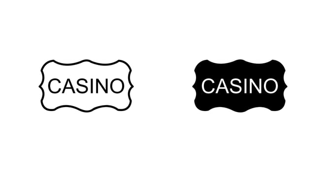 Casino Sign Vector Icon