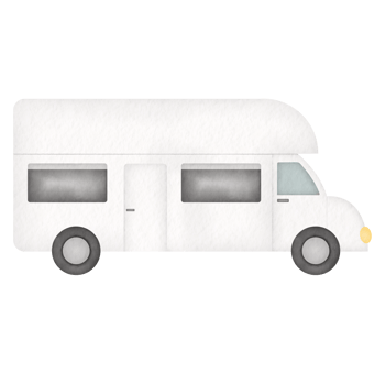 Camper Van Watercolor Illustration png
