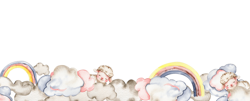 Clouds with rainbow. png