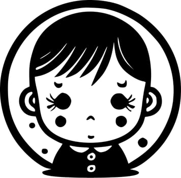 Baby, Minimalist and Simple Silhouette - Vector illustration