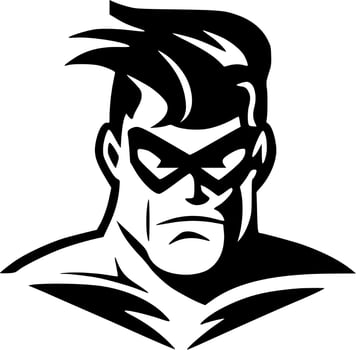 Comic - Minimalist and Flat Logo - Vector illustration