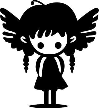 Fairy - High Quality Vector Logo - Vector illustration ideal for T-shirt graphic