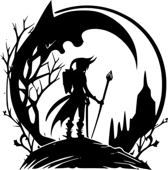 Fantasy - Minimalist and Flat Logo - Vector illustration