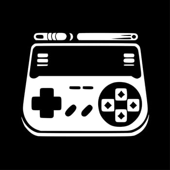 Game - Minimalist and Flat Logo - Vector illustration