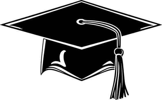 Graduation - Minimalist and Flat Logo - Vector illustration