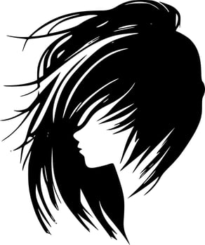 Hair - High Quality Vector Logo - Vector illustration ideal for T-shirt graphic