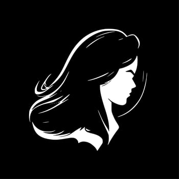 Hair, Minimalist and Simple Silhouette - Vector illustration
