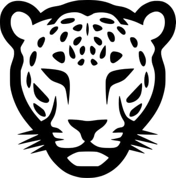 Leopard - Minimalist and Flat Logo - Vector illustration