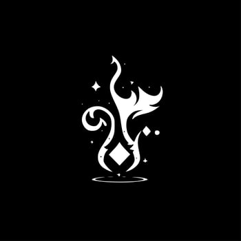 Magic - Minimalist and Flat Logo - Vector illustration