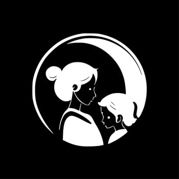 Mothers - Minimalist and Flat Logo - Vector illustration