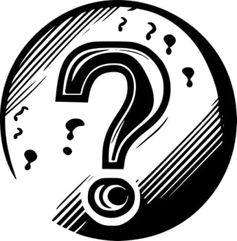 Question - High Quality Vector Logo - Vector illustration ideal for T-shirt graphic