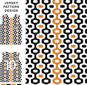 Abstract seamless square curve concept vector jersey pattern template for printing or sublimation sports uniforms football volleyball basketball e-sports cycling and fishing Free Vector.