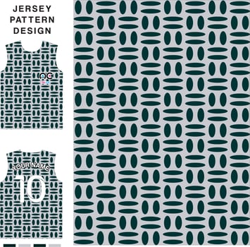Ellipse reapet pettern concept vector jersey pattern template for printing or sublimation sports uniforms football volleyball basketball e-sports cycling and fishing Free Vector.