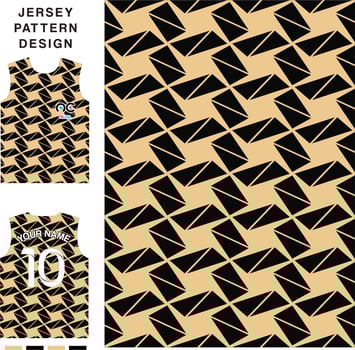 Seamless triangle pettern concept vector jersey pattern template for printing or sublimation sports uniforms football volleyball basketball e-sports cycling and fishing Free Vector.