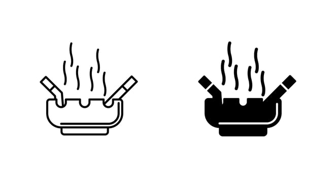 Ashtray Vector Icon