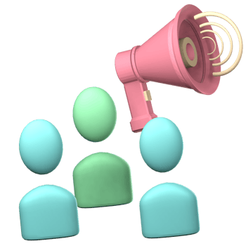 3d icon megaphone png