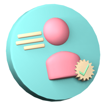3d icon verified png