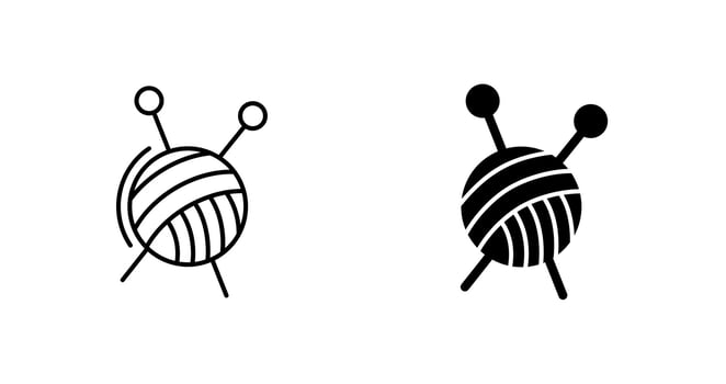 Knitting Vector Icon