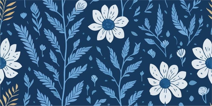 Artistic Blossoms, Vector Illustration of Floral Patterns with a Twist