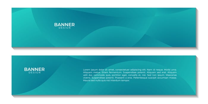 set of banners. abstract aqua colorful background. vector illustration.