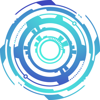 HUD futuristic element. Abstract optical neon aim. Circle geometric shape for virtual interface and games. Camera viewfinder for sniper weapon png