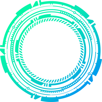 HUD futuristic element. Abstract optical neon aim. Circle geometric shape for virtual interface and games. Camera viewfinder for sniper weapon png