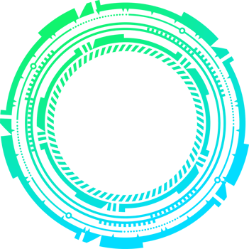 HUD futuristic element. Abstract optical neon aim. Circle geometric shape for virtual interface and games. Camera viewfinder for sniper weapon. png