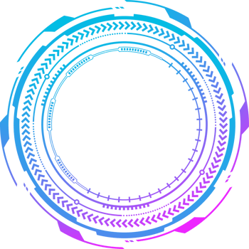 HUD futuristic element. Abstract optical neon aim. Circle geometric shape for virtual interface and games Camera viewfinder for sniper weapon png