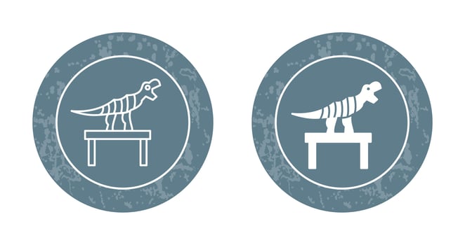 Bones Exhibit Vector Icon