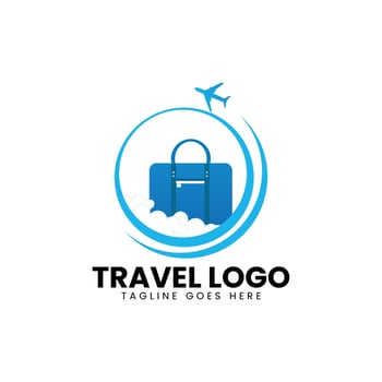 travel agency logo design template illustation vector