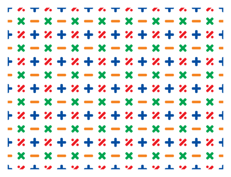 Colorful Math Symbols Seamless Pattern Background png