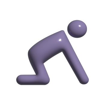 3d icon of people push up png