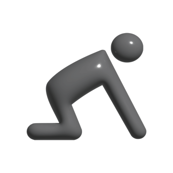 3d icon of people push up png